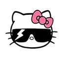 LGDQ Sticker Carro 13 cm x 9,8 cm Divertido Kawii Hello Kitty Pegatinas de Gato Malo Pegatinas de Vinilo para Coche Equipaje para Ordenador portátil a Prueba de Agua Accesorios de Estilo de Coche