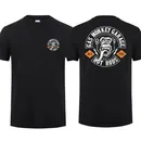 Amazing Tees Men T Shirt Double-sided Casual Oversized Gas Monkeys Garage Hot Rods Circle Logo