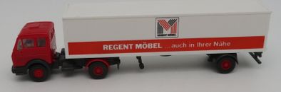 WIKING Ho 1/87 Truck MB Mercedes Mid Trailer Regent Mobel #545