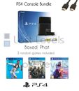SONY PLAYSTATION 4 500GB OR 1TB PS4 PRO - CHOOSE BUNDLE - BLACK CONSOLE + GAMES