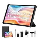 LNMBBS Android 13 Tablet 10 Pollici, 19GB RAM+128GB ROM (1 TB TF), Octa-Core 2.0 GHz Tablet in Offerta, FHD Tablet PC, 5G WiFi, GPS, BT5.0, 8MP+13MP, 8000mAh, Tablet con custodia, penna (Nero)