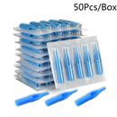 50Pcs Sterile Disposable Tattoo Nozzle Tips Needle Tube Mixed Sizes RT+DT+FT
