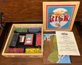 RISK Parker Brothers Continental Game Wood Book Shelf Box 2003 100% COMPLETE