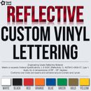 Custom Reflective Vinyl Lettering Decal Sticker Car Van Truck Trailer Window +