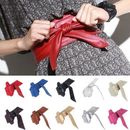 Fashion Women's Soft Leather Wide Waist Belt Bow for Dress Clothes Accessories*