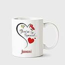 Huppme You're so Special Jovani White Coffee Name Ceramic Mug