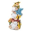 Hodao Spring Summer Honey Bee Gnomes Decorations for Home Garden Gnomes Figurines World Bee Day Decor Swedish Dwarf Stacked Bee Elf Table Decorations Gifts for Women,Mom,Grandma