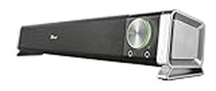 Trust Asto PC Soundbar Speaker for Computer and Laptop, 12 W, USB Powered - Black/Silver