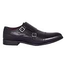 Thomas Crick Men's Boycie Double Monk Strap Formal Shoes Black