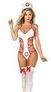 flirty touch Free Size White - Red Nurse Erotic Costume - EC-00172 (Small)