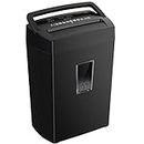 Bonsaii 12-Sheet Cross Cut Paper Shredder, 5-Minute 21L Home Office Heavy Duty Shredder for Paper, Credit Card, Mails, Staples, with Transparent Window, High Security Level P-4 (C275-A)