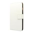 Apple iPhone Genuine Leather Case, Premium Leather Wallet Case with [Kickstand] [Card Slots] [Magnetic Closure] Flip Notebook Cover Case for (iPhone 6 Plus / 6s Plus 5.5" White)