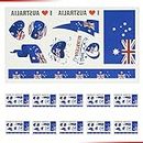 10 sheets Australia National flag Temporary Tattoo fake tattoos stickers markers Love and Support the country