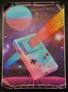 Stampa su Tela Poster Canvas - Nintendo Gameboy - Cyberpunk Synthwave - ArtNEW