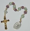 Handmade in the USA St Lucy Single Decade Rosary Patron of Eye Diseases