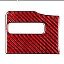 Interior Accessories for Chevy for Colorado 2015-2022 Red Carbon Fiber Window Lift Switch Trim Cover Car Interior Decorative Stickers Decorative Accessories (Color : 1)