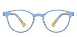 VINCENT CHASE EYEWEAR Lenskart Junior For Kids Age 8-12 yrs | Zero Power Bluecut & Antiglare Computer Eyeglasses For Eye Protection And Strain | Round | LKJ E10003CE