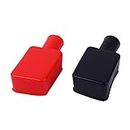 2 Pcs Red Black Battery Terminal Covers Positive & Negative Cable Protectors Battery Terminal Connectors for Car Boat