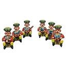 Gomati Ethnic Home Décor and Home Decorative Handicrafts Items handicrafts decorative arts & crafts Rajasthani 6 Piece Musician Bawla Set In Wood -115