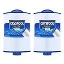 Cryspool Coarse-Thread Spa Filter Replaces 6CH-940, PWW50P3 (NOT PWW50P4), Filbur FC-0359, Waterway Vita Aber,Viking Spa Hot Tub Filter, 2 Pack