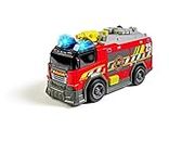 Dickie Toys – Feuerwehrauto – mit echter Wasserspritze, Sirene und Licht, Freilauf, 15 cm lang, Spielzeugauto für Kinder ab 3 Jahren