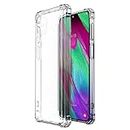 Amazon Brand - Solimo Mobile Cover (Soft & Flexible Back case) for Samsung Galaxy A40 (Transparent)