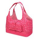 Badger Basket On-The-Go Doll Tote & Storage Bag - Pink Stars | 12 H x 16 W x 7 D in | Wayfair 13964
