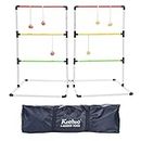 KH Ladder Ball Toss Game Set - Beach/Lawn/Yard/Camping Games for Families Adults Kids - Summer Outdoor Sports