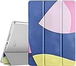 MOCA [Translucent Back] Smart Case for iPad Air 2 (2014 Launched) A1566 A1567 iPad Flip Cover (Color Blocks)