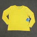 Coolibar Top Womens XL Yellow UV Protection Long Sleeve Pullover Outdoor Ladies