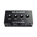 M-Audio M-Track Duo – USB Audio Interface for Recording, Streaming and Podcasting with Dual XLR, Line & DI Inputs, plus a Software Suite Included
