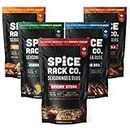 BBQ Spices And Rubs Gift Set - Spice Rack Co BBQ Rubs And Spices Gift Set, Grilling Smoker Spices And Rubs Gift Set Of 5 Meat Rubs For Smoking, Gifts For Meat Smokers & BBQ Gifts For Men & Women (5pk)