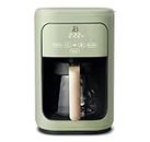 Beautiful 14-Cup Programmable Drip Coffee Maker with Touch-Activated Display, White Icing by Drew Barrymore (Sage Green)
