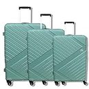 American Tourister Kamiliant Luggage Trolley Bags Set of 3 (Cabin, Medium, Large) | 4 Wheel Hard Stylish Trolley Bags (Grey)