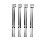 GriHero Stainless Steel Burners Tube Universal BBQ Replacement Parts Compatible with Nexgrill, Brinkmann, Char-Broil and Most Gas Grills, Adjustable Extend from 13” to 17.5" (4 Pack, Swallow Tail)