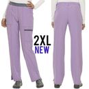NEW Scrubstar Women's Active Collection Heathered Stretch Scrub Pant , 2 XL 