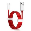 Superfast Cable for Xiaomi Redmi Note 12 Pro Plus , Note 7 , Note 7 Pro , Note 7S , Note 8 , Note 8 Pro , Note 9 , Note 9 Pro , Note 9 Pro Max , Note 9S , ProUSB Cable | Charging & Sync Data Cable | Rapid Quick Dash Fast Charging Cable| Type C to USB-A Cable ( 3.1 Amp , SU , RED )