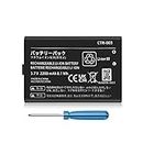 3ds Battery, 2200mAh 3.7V Rechargeable Lithium-ion Battery for Nintendo 3DS, Replacement Battery for Nintendo 3DS 2DS New 2DS XL Gaming Console with Mini Screwdriver CTR-003 Battery