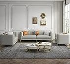 ZAM ZAM Modern Grey Armchair Sofa Set 1+1+3 Furniture Living Room Home Leather Sofa