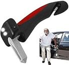 XXSLY Entry Aid Grab Handle, Mobility Aid for Car, with Integrated LED Torch, Belt Cutter and Window Breaker, Auto Cane