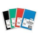MeadWestvaco 06900 6" X 9-1/2" Spiral 3 Subject Notebook Assorted Colors