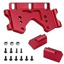 OGUNKE RC Aluminum Front Bulkhead with Mounting Screws Upgrade Parts for 1/10 Traxxas Slash 2WD Rustler Stampede Bandit （Replace Part：#2530#2530A） Red