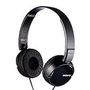 Sony MDRZX110B.AE Lightweight Foldable On-Ear Headphones Compatible with Smartphones, Tablets, Laptops, and MP3 Devices - Black (International Version)
