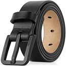 ITAY Cintura Pelle Senza Metallo - 34 mm - Fibbia Prive di Nichel Ipoallergenica e Non Rilevabile Attraverso i Metal Detector