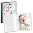 CRANBURY Small Photo Album 5x7 (Black) - 2-Pack 5 x 7 Photo Book Album, Each Shows 48 Pictures, Mini Picture Album Binder with Customizable Album Cover, Baby Photo Albums with 5x7 Photo Sleeves