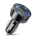 Dyazo Multi 4 USB Ports Fast Car Charger (2.1 Amp | QC 3.0) Compatible for Qualcomm 3.0, iPhone Xr,Xs,6,8,7 Plus Max, Samsung Galaxy S10 S21, Note 9,Oppo, Mi,Vivo & All Mobile Phones