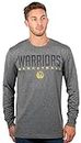 Golden State Warriors Men's T-Shirt Athletic Quick Dry Long Sleeve Tee Shirt, Medium, Charcoal