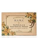Kama Ayurveda Vanila and Oatmeal Soap with Organic Coconut, Rice Bran and Castor Oils, 125g
