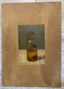 Still Life Oil Bottled Table Alcohol Kitchen Home M.CH GIL