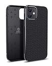 ONES Ultra-Thin Case for iPhone 11 · Carbon Fiber Texture [Fingerprint Prevention][Camera ＆ Screen Raised Edges Protection][Impact Absorption][Non-Slip] · Lightweight Cover Black